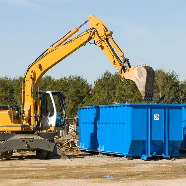 can i choose the location where the residential dumpster will be placed in Douglas OK